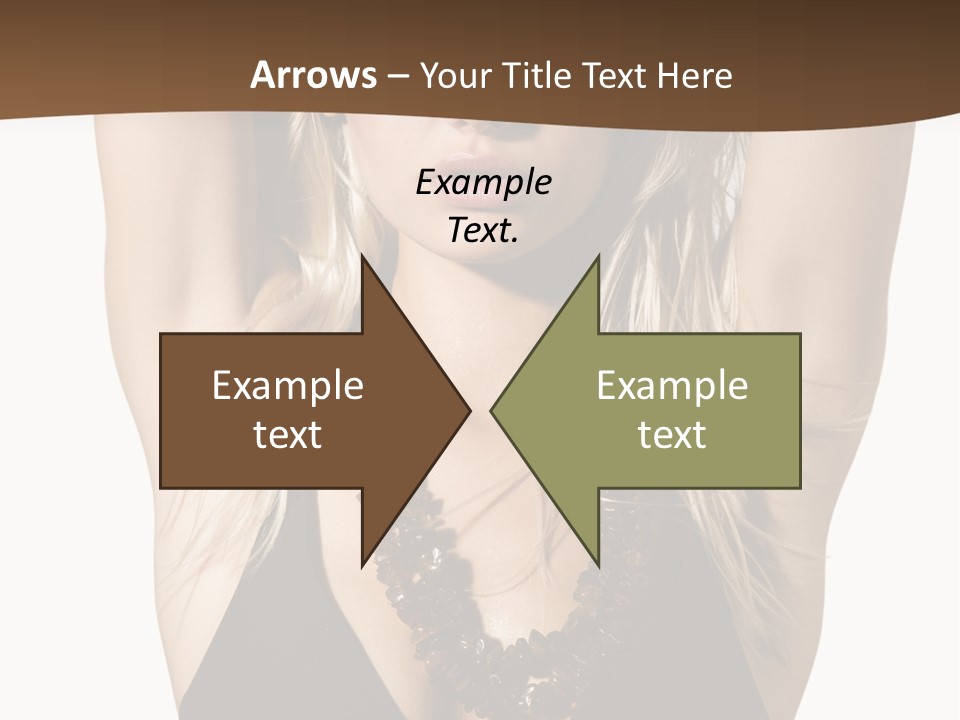 Tourist Girl Swimwear PowerPoint Template