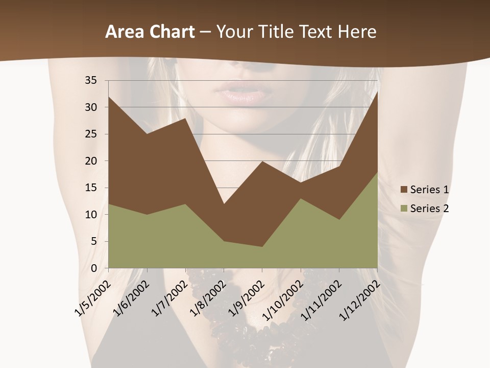 Tourist Girl Swimwear PowerPoint Template