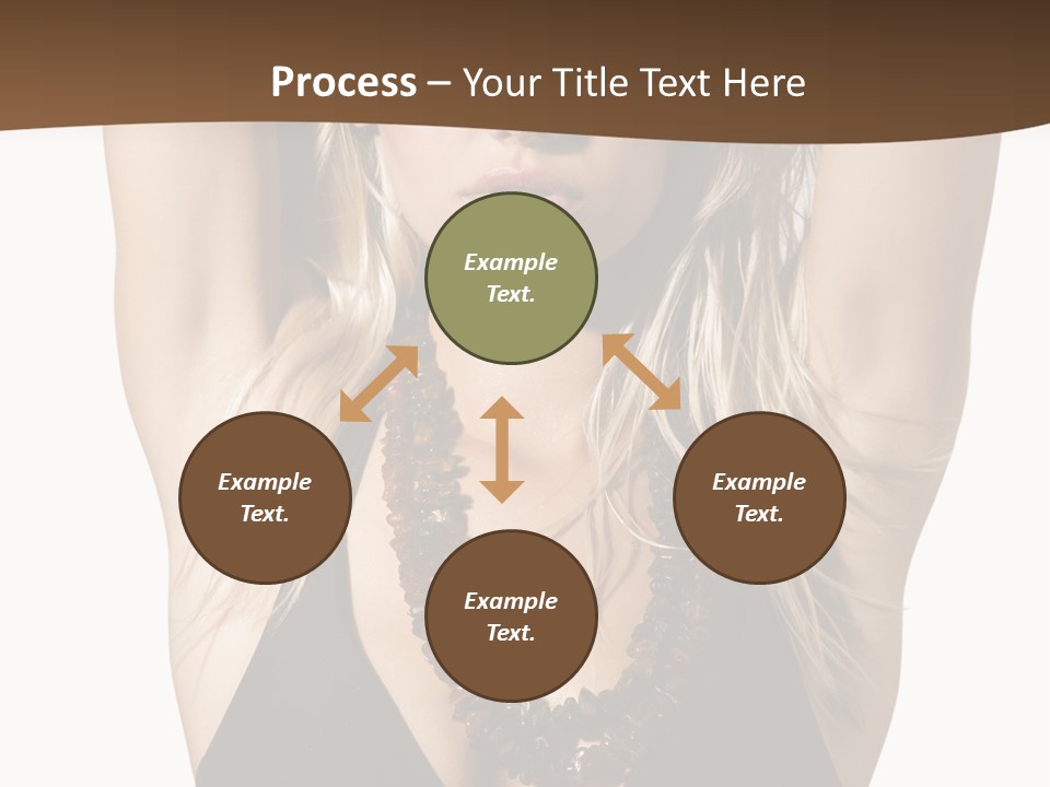 Tourist Girl Swimwear PowerPoint Template