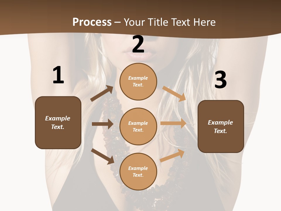 Tourist Girl Swimwear PowerPoint Template