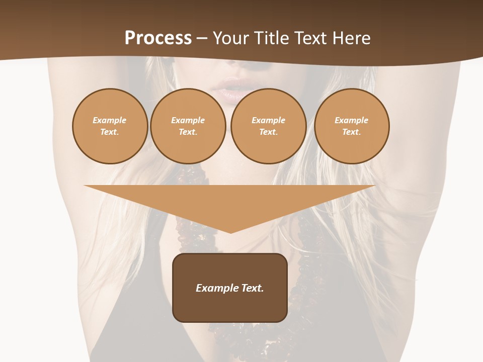 Tourist Girl Swimwear PowerPoint Template