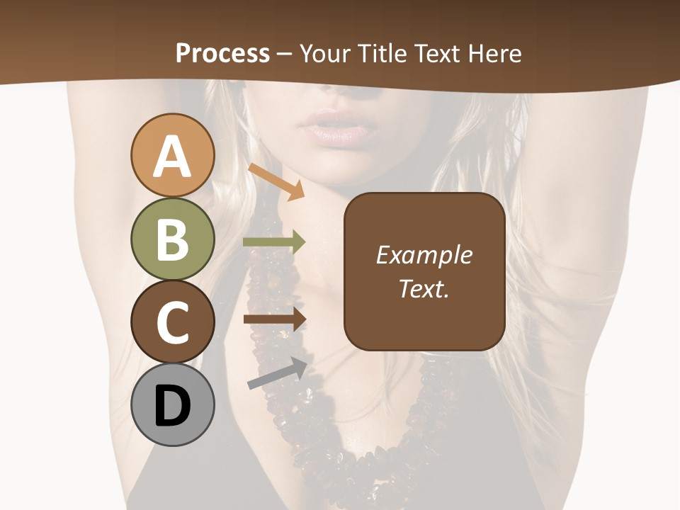 Tourist Girl Swimwear PowerPoint Template