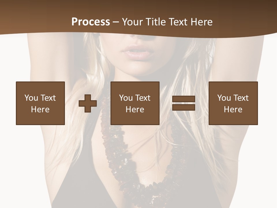 Tourist Girl Swimwear PowerPoint Template