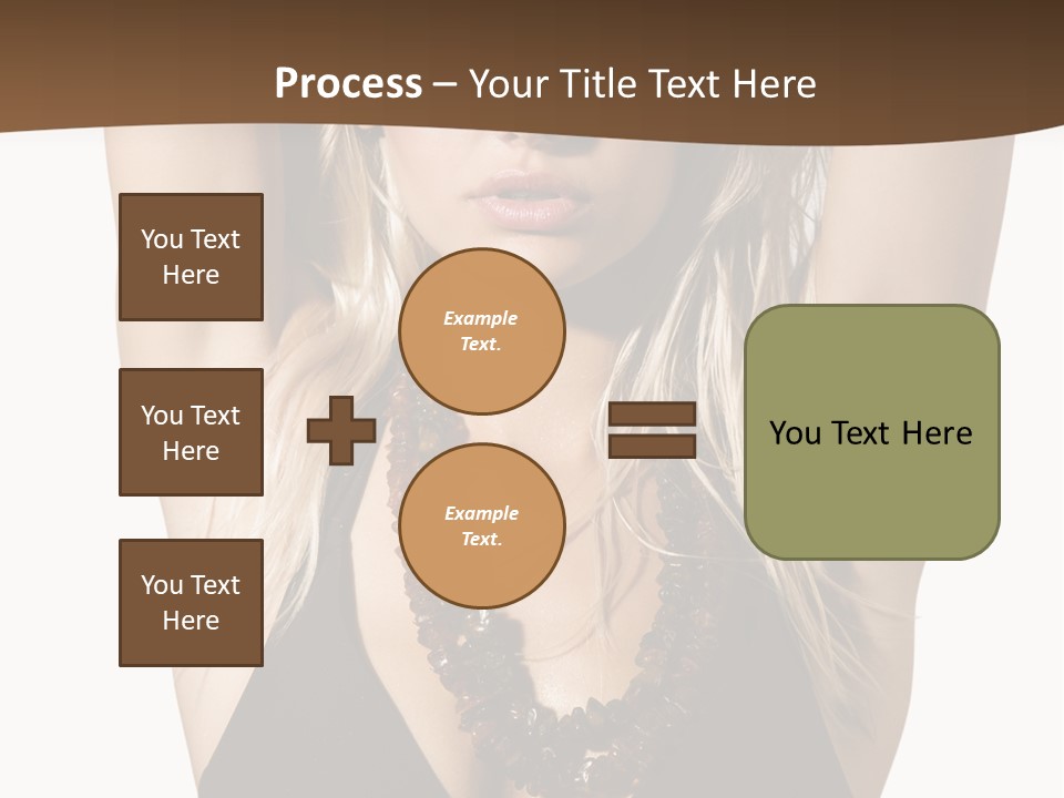 Tourist Girl Swimwear PowerPoint Template