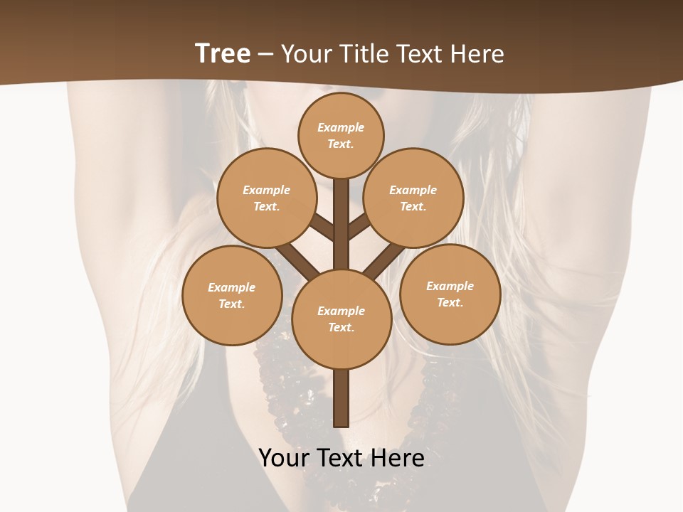 Tourist Girl Swimwear PowerPoint Template