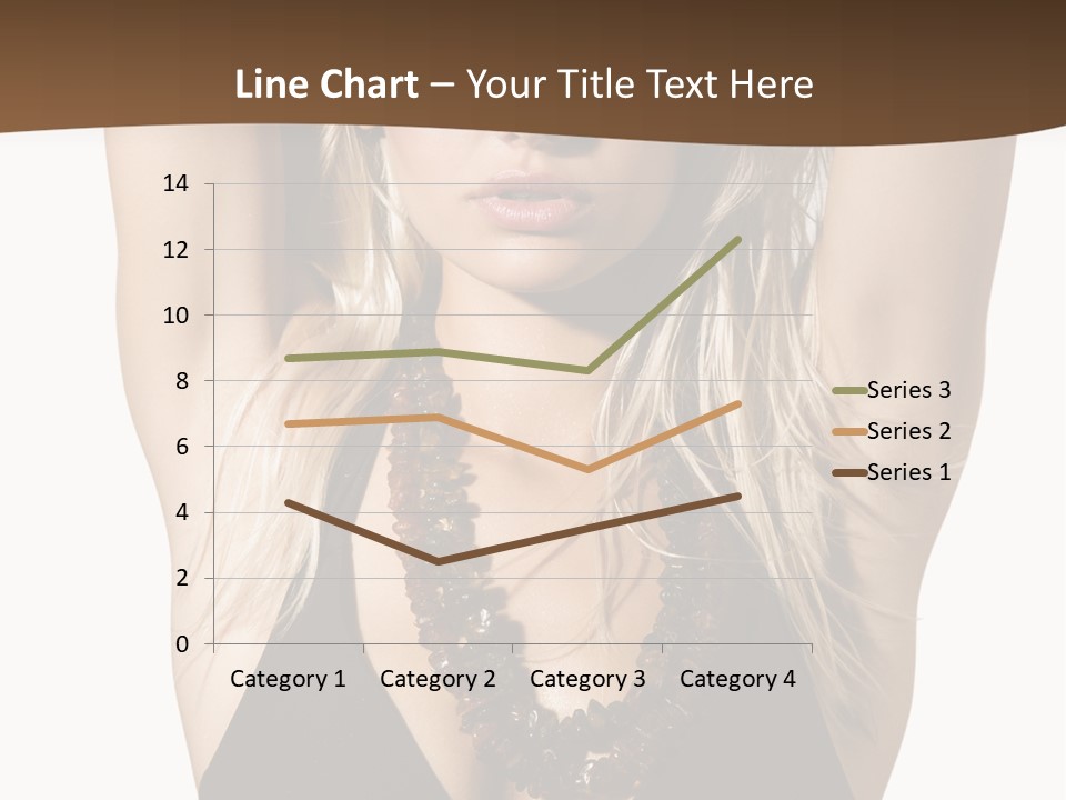 Tourist Girl Swimwear PowerPoint Template