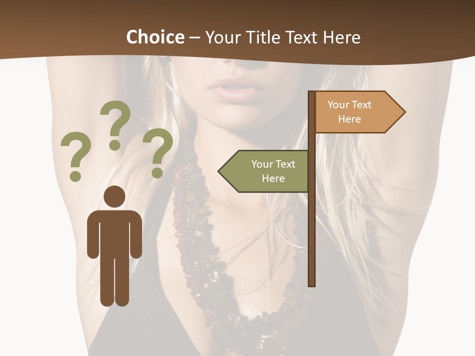 Tourist Girl Swimwear PowerPoint Template