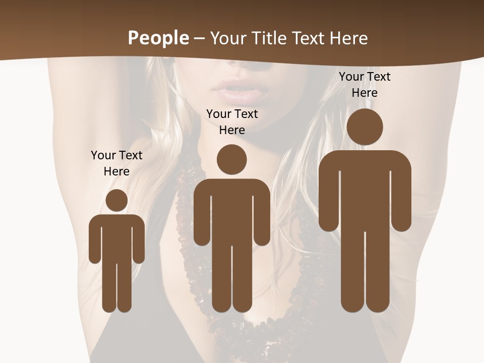 Tourist Girl Swimwear PowerPoint Template