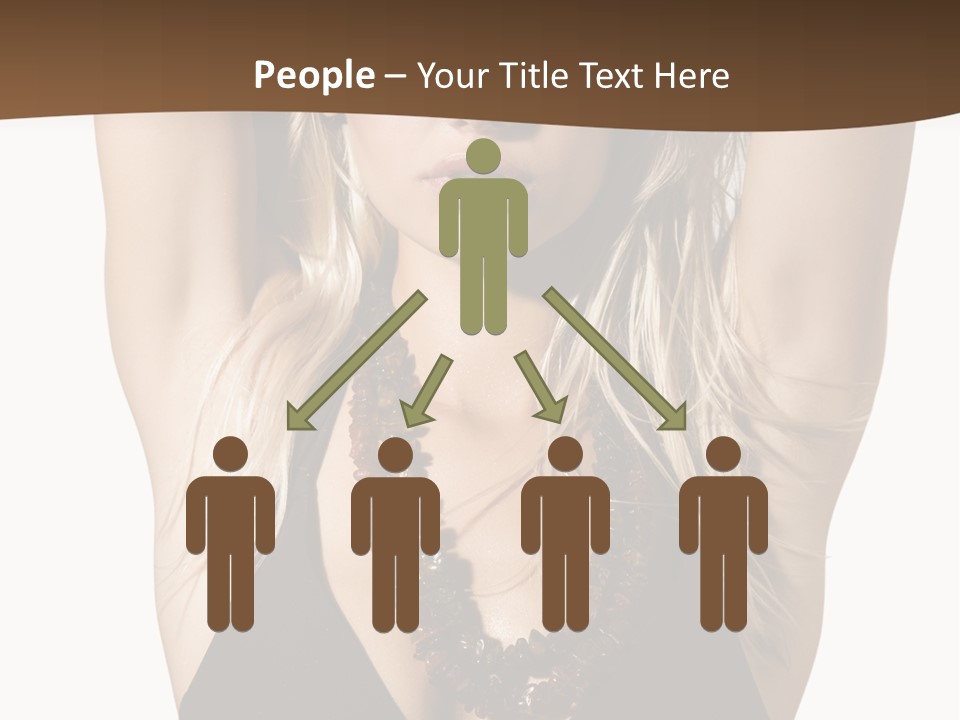 Tourist Girl Swimwear PowerPoint Template