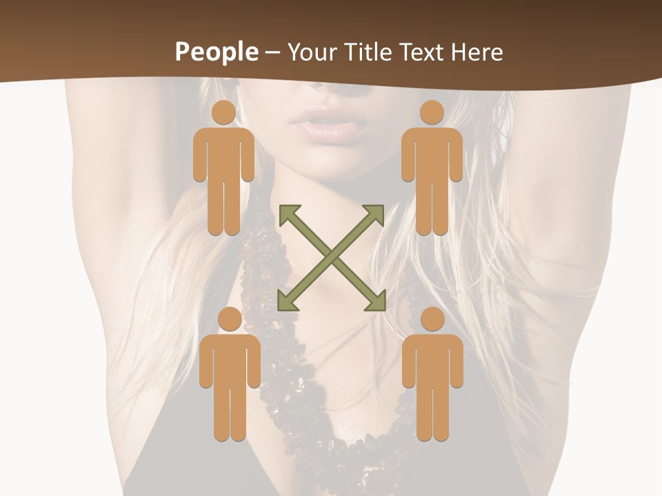 Tourist Girl Swimwear PowerPoint Template