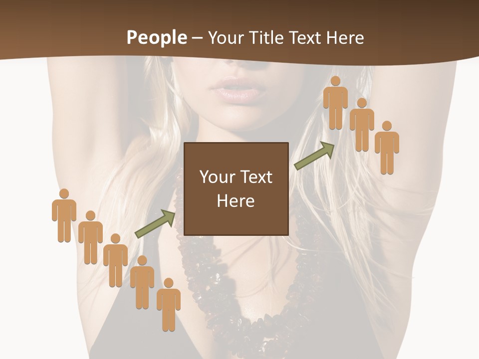 Tourist Girl Swimwear PowerPoint Template