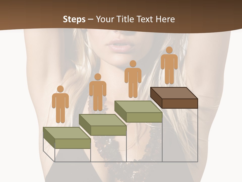 Tourist Girl Swimwear PowerPoint Template