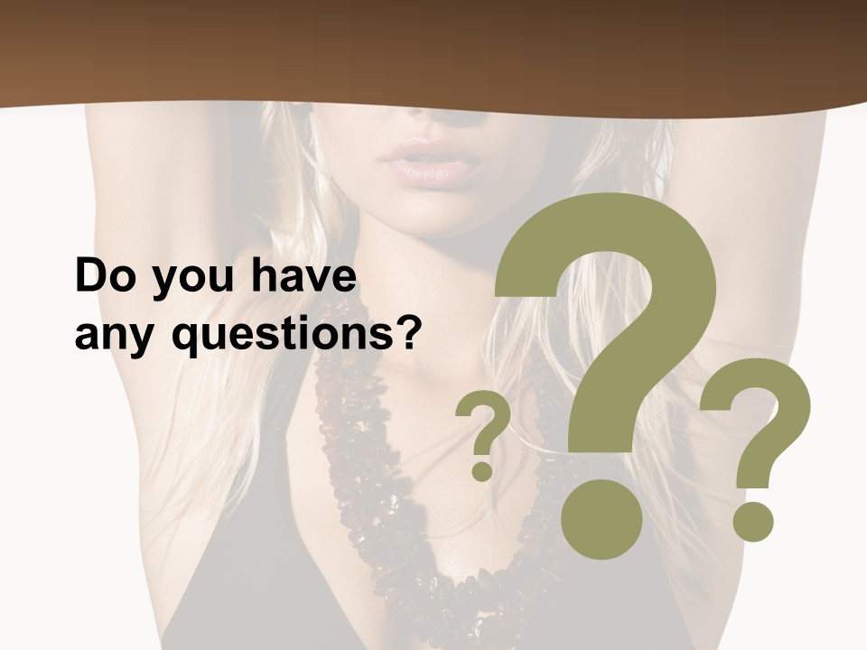 Tourist Girl Swimwear PowerPoint Template