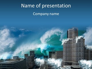 Nature Wave Accident PowerPoint Template