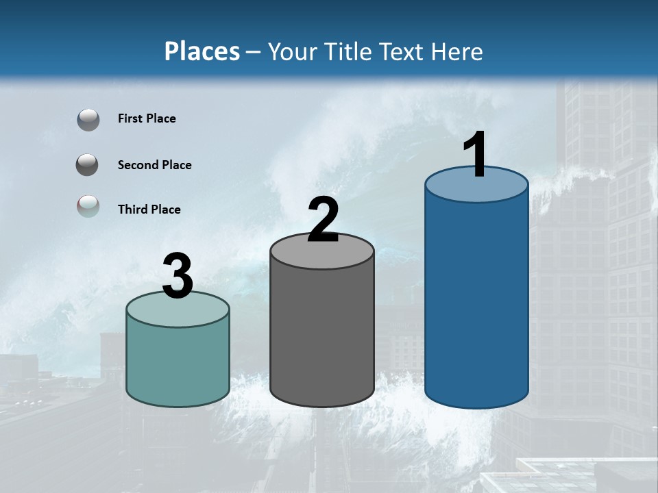 Nature Wave Accident PowerPoint Template