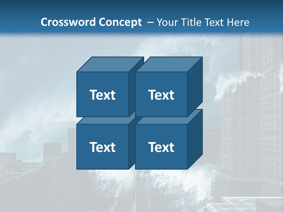 Nature Wave Accident PowerPoint Template