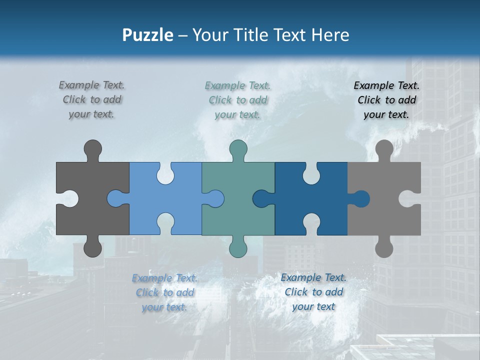 Nature Wave Accident PowerPoint Template