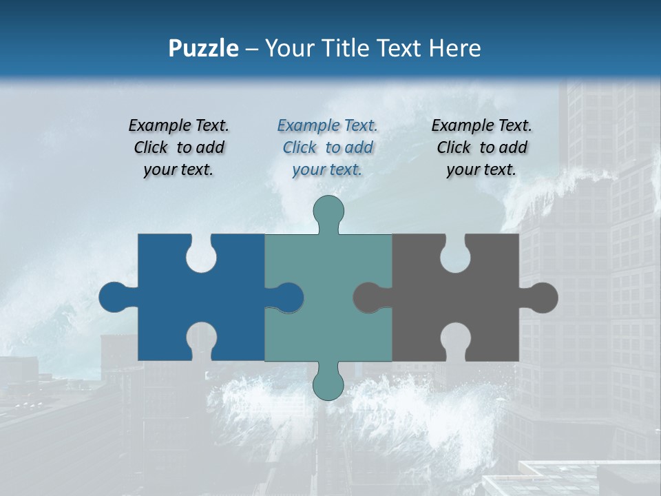 Nature Wave Accident PowerPoint Template