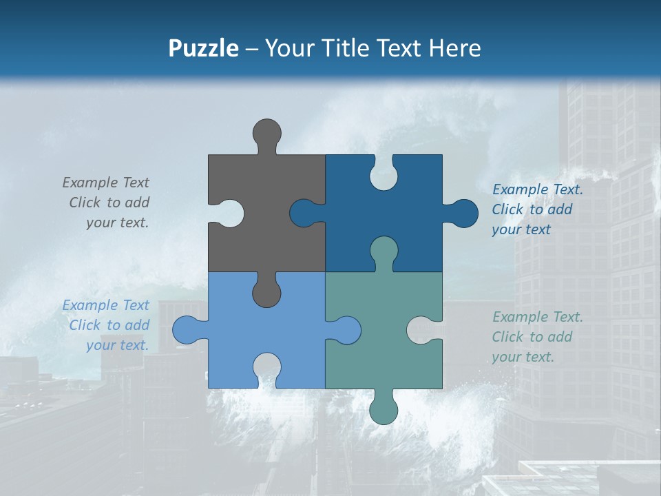 Nature Wave Accident PowerPoint Template