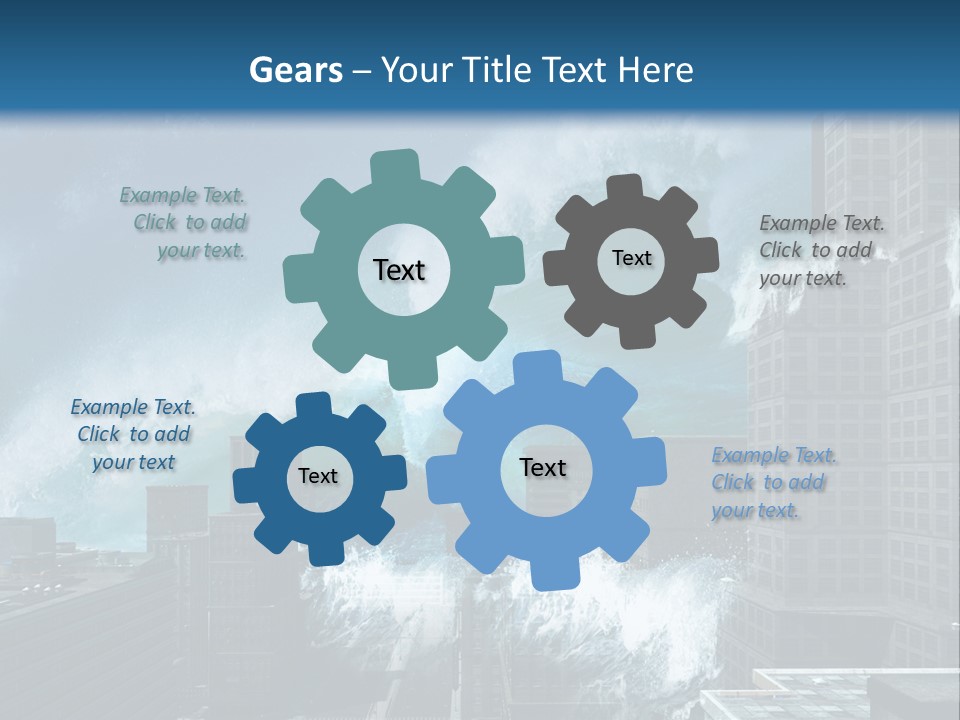Nature Wave Accident PowerPoint Template