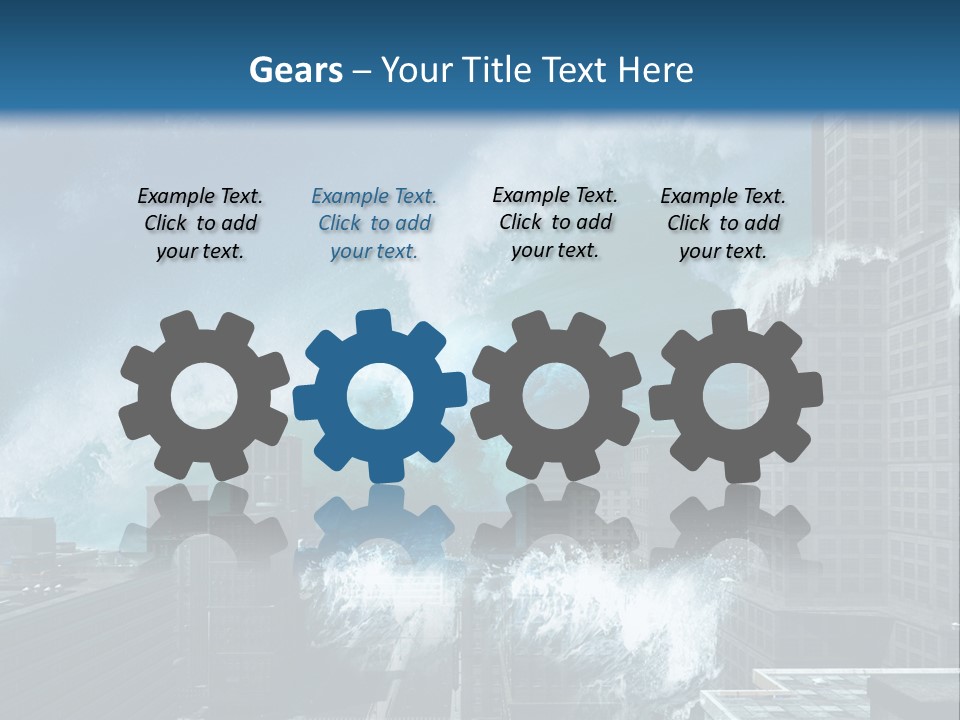 Nature Wave Accident PowerPoint Template