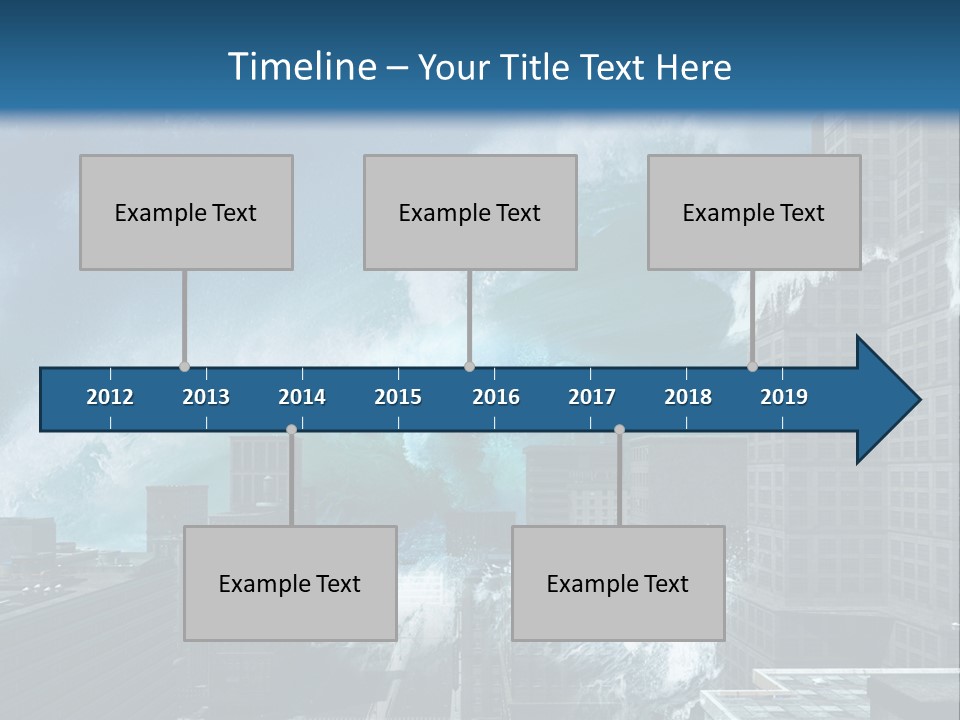 Nature Wave Accident PowerPoint Template