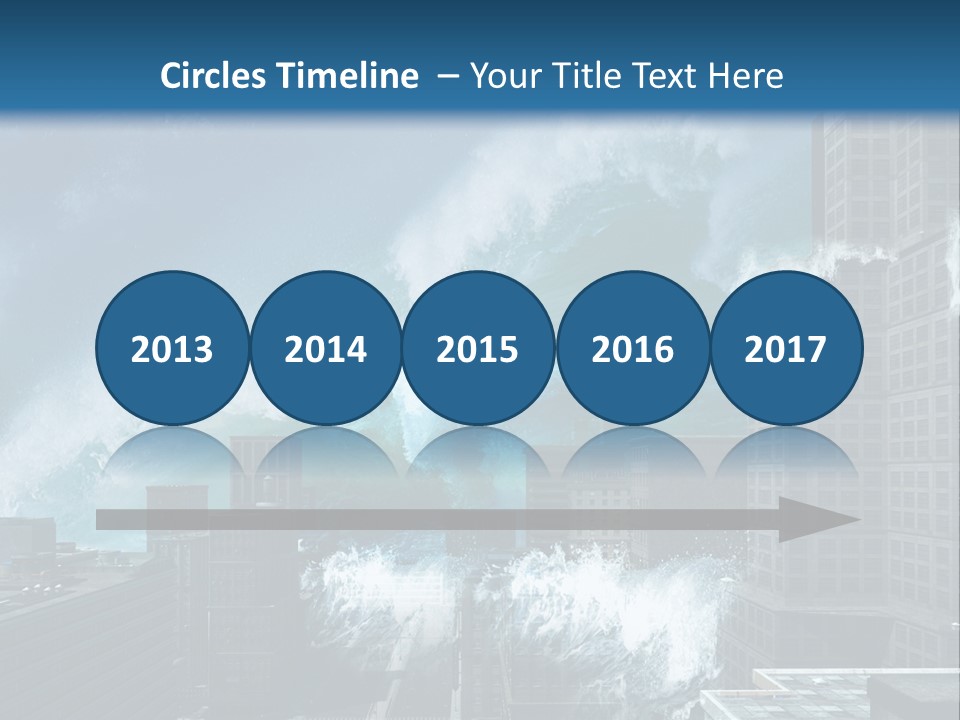 Nature Wave Accident PowerPoint Template