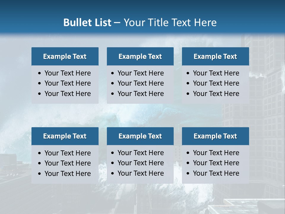 Nature Wave Accident PowerPoint Template