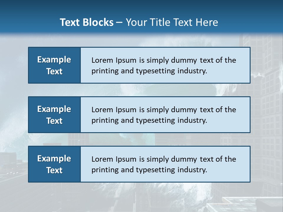 Nature Wave Accident PowerPoint Template