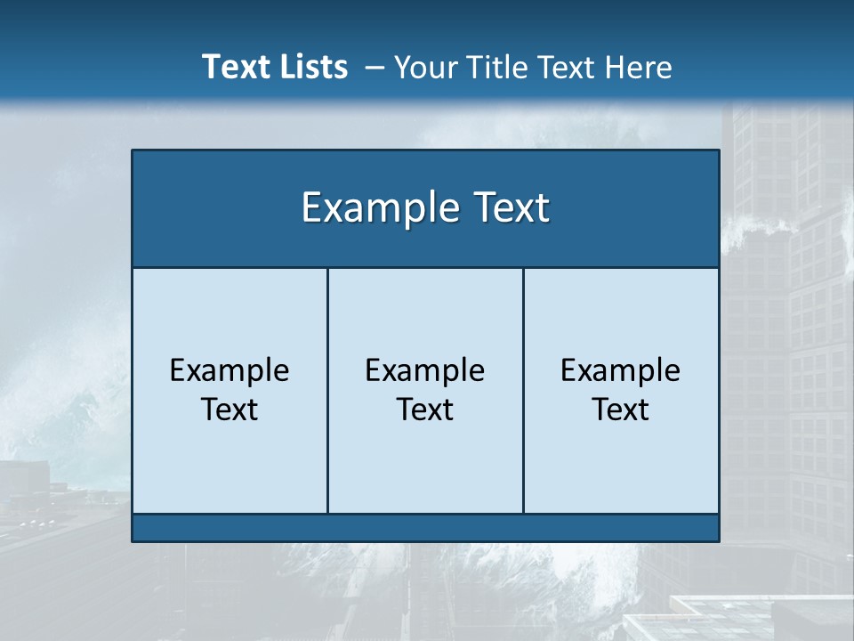 Nature Wave Accident PowerPoint Template