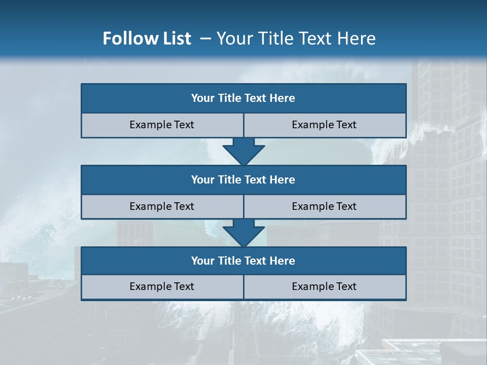 Nature Wave Accident PowerPoint Template