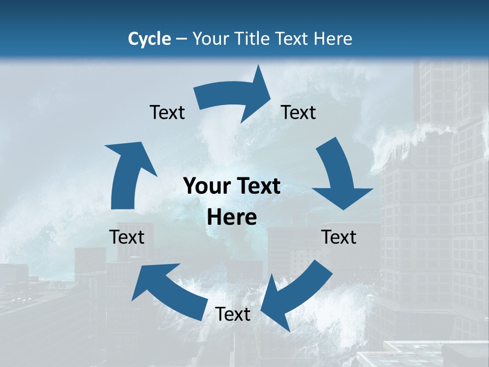 Nature Wave Accident PowerPoint Template