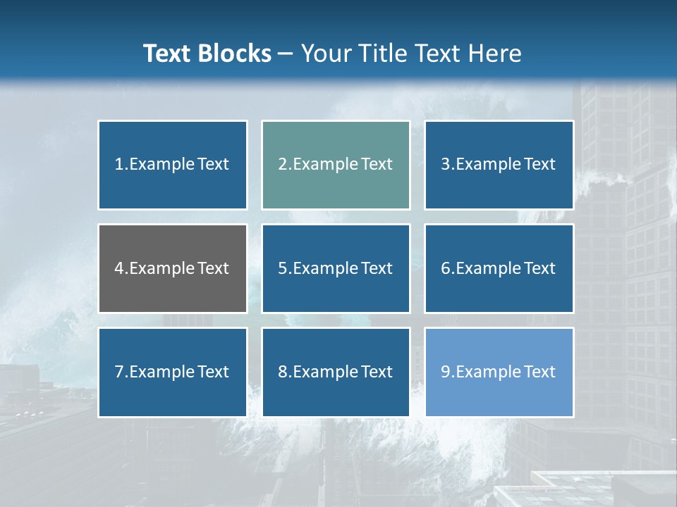 Nature Wave Accident PowerPoint Template
