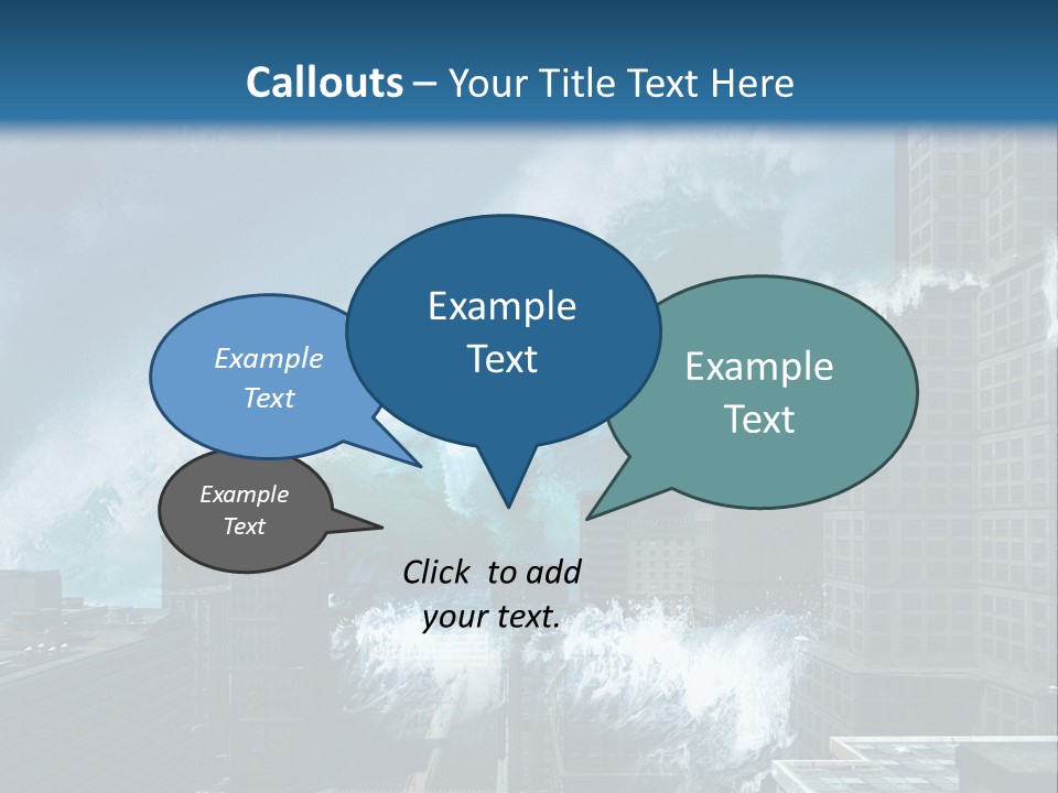 Nature Wave Accident PowerPoint Template
