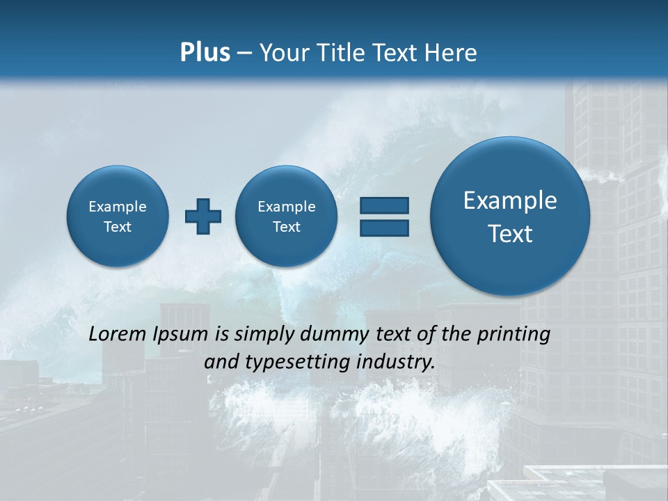 Nature Wave Accident PowerPoint Template