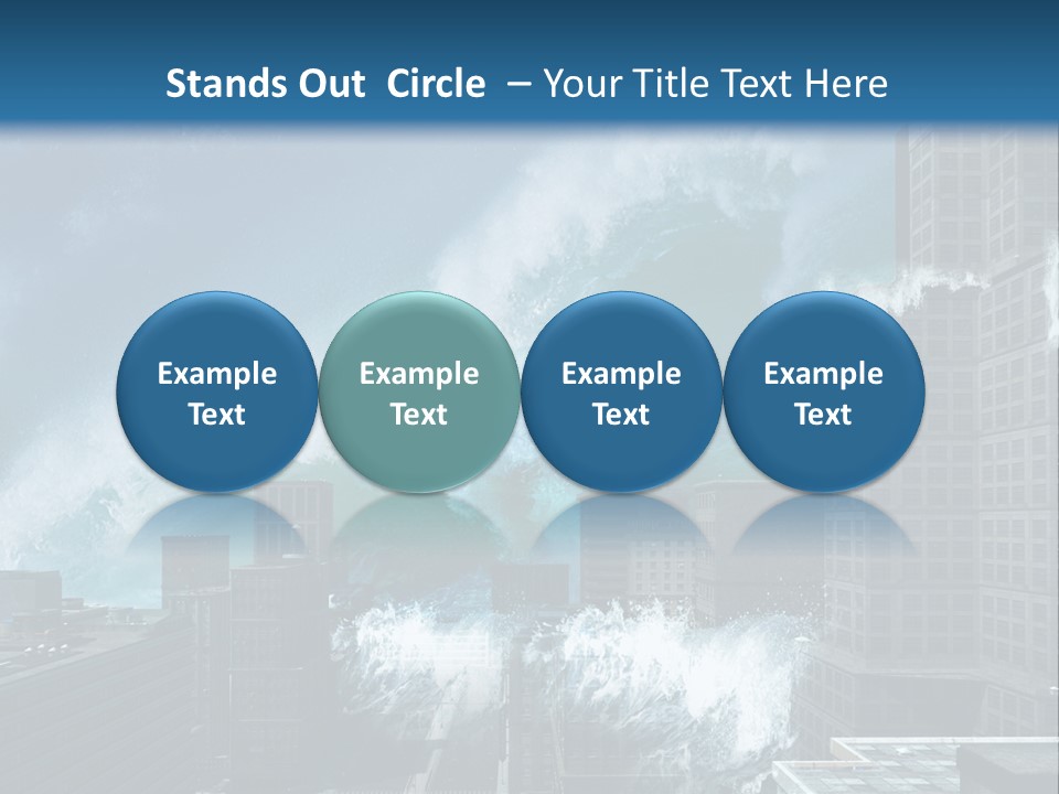 Nature Wave Accident PowerPoint Template