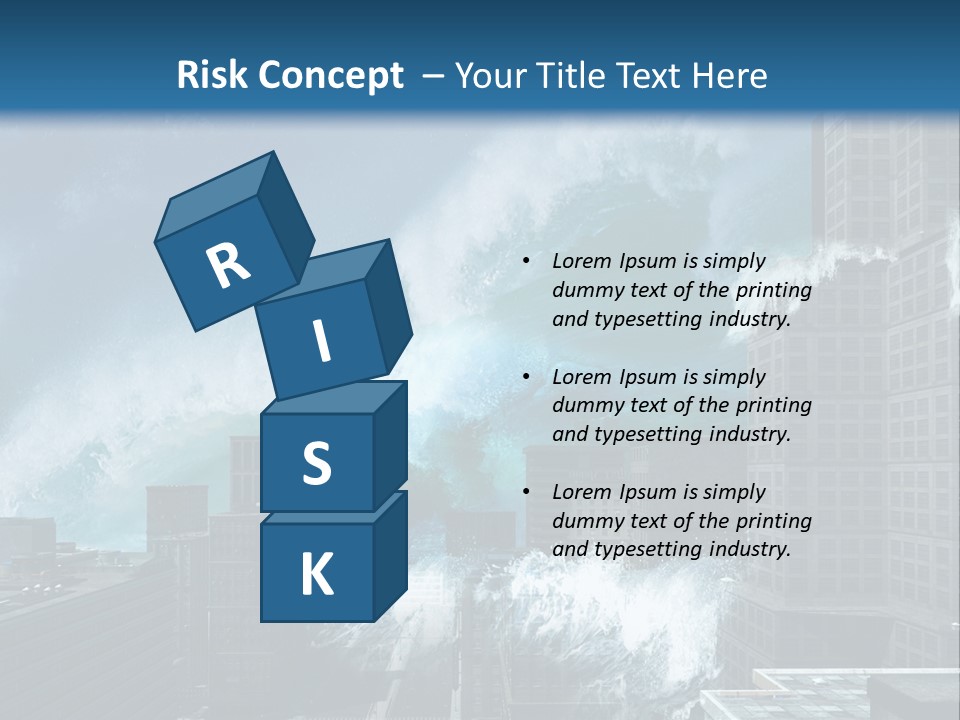 Nature Wave Accident PowerPoint Template