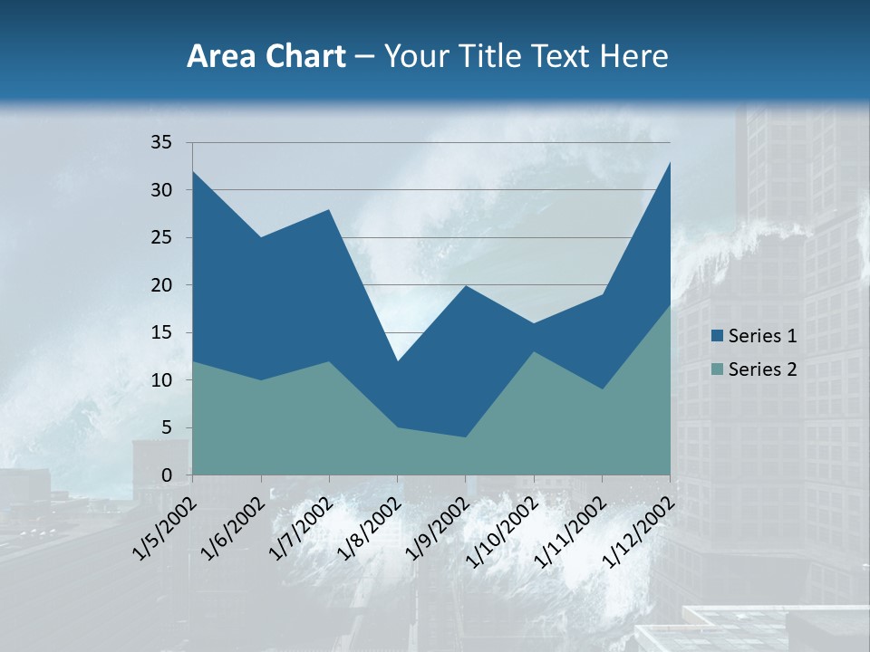 Nature Wave Accident PowerPoint Template