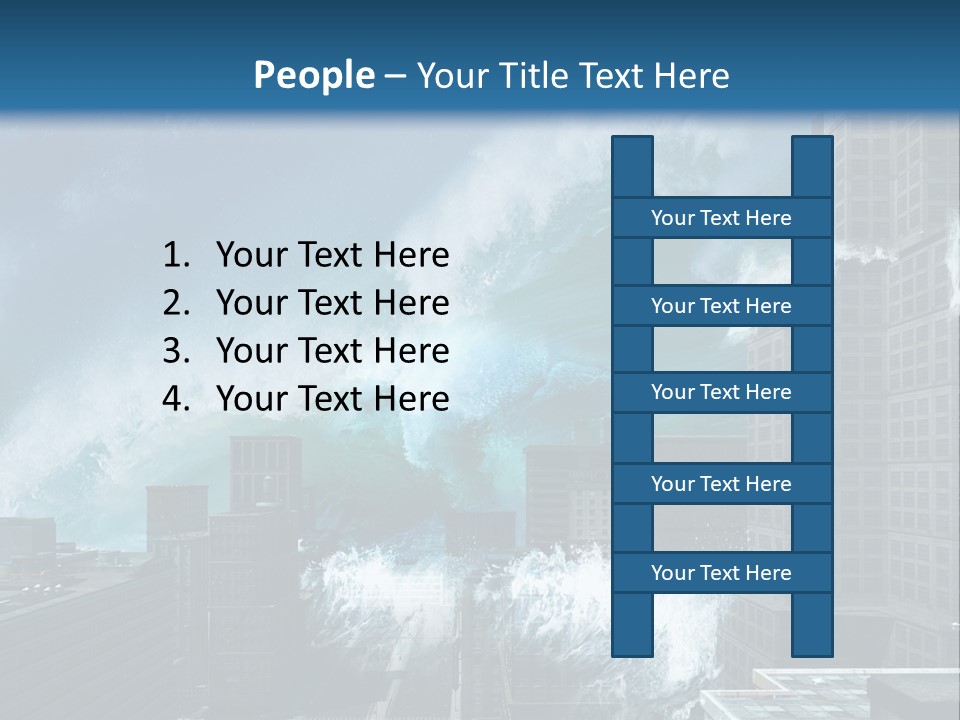 Nature Wave Accident PowerPoint Template