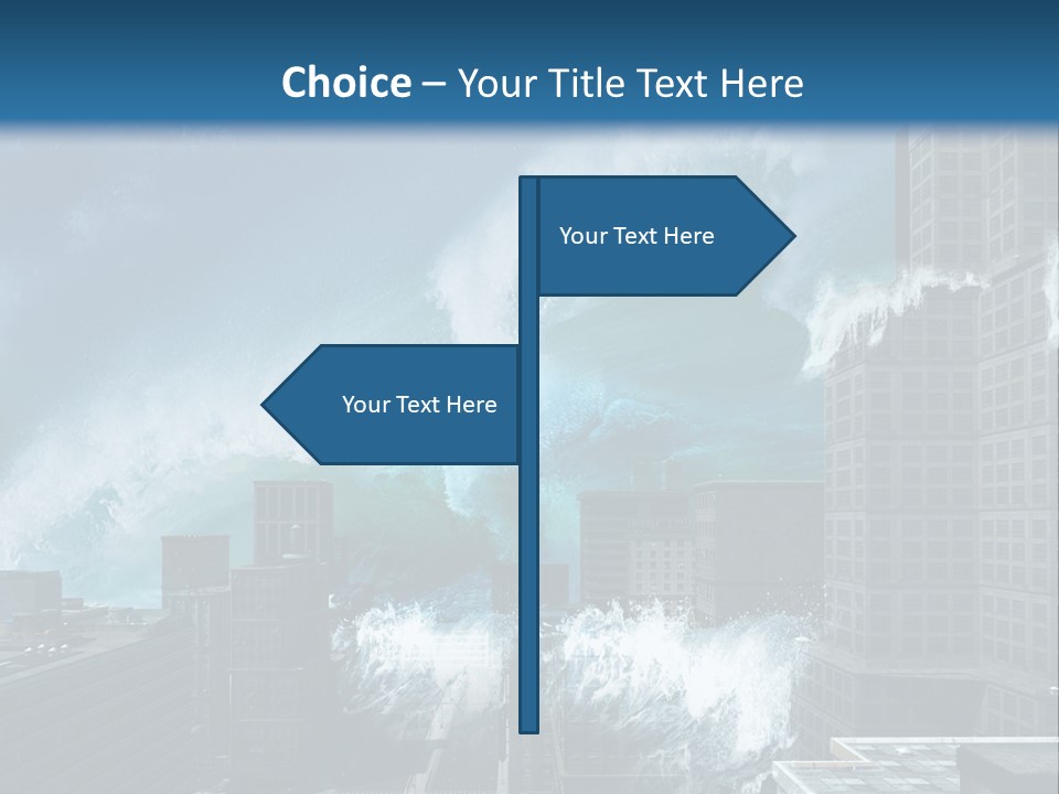 Nature Wave Accident PowerPoint Template
