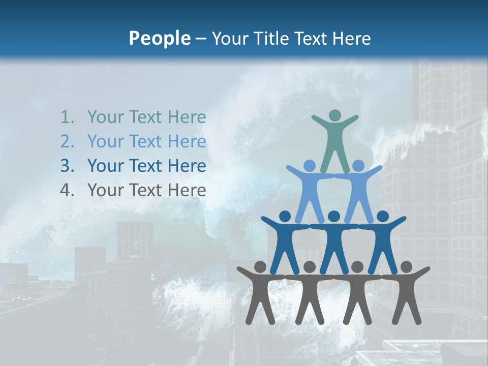 Nature Wave Accident PowerPoint Template