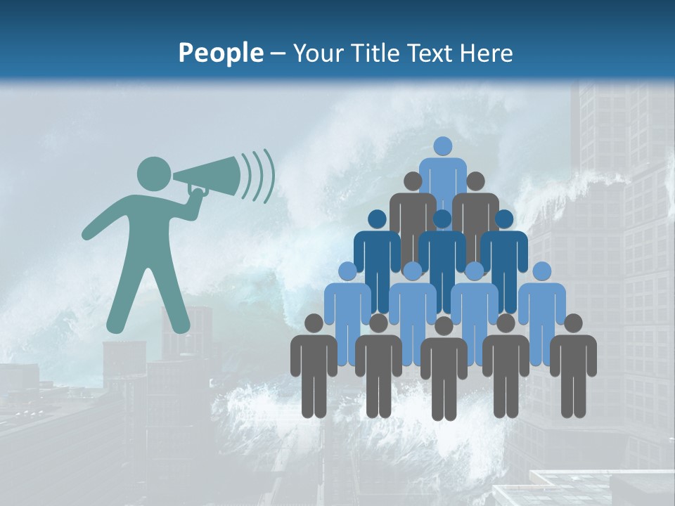 Nature Wave Accident PowerPoint Template