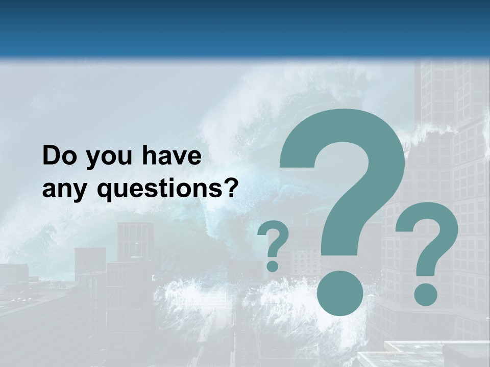 Nature Wave Accident PowerPoint Template