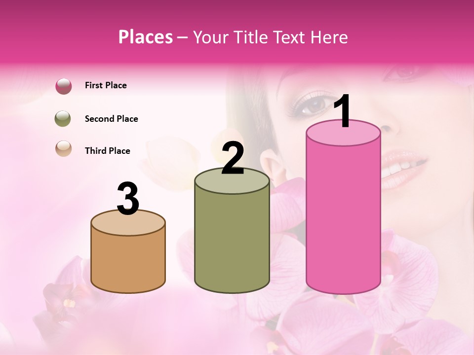 Orchid Perfection Lip PowerPoint Template
