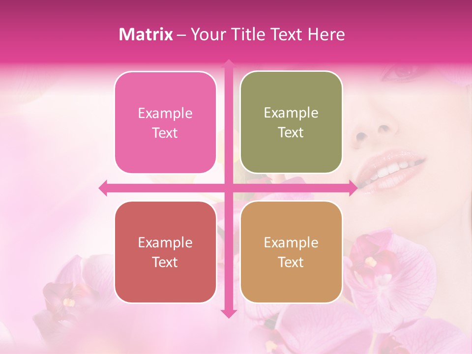 Orchid Perfection Lip PowerPoint Template