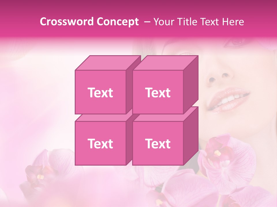 Orchid Perfection Lip PowerPoint Template