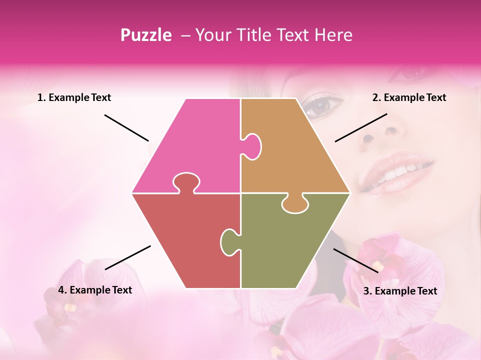Orchid Perfection Lip PowerPoint Template