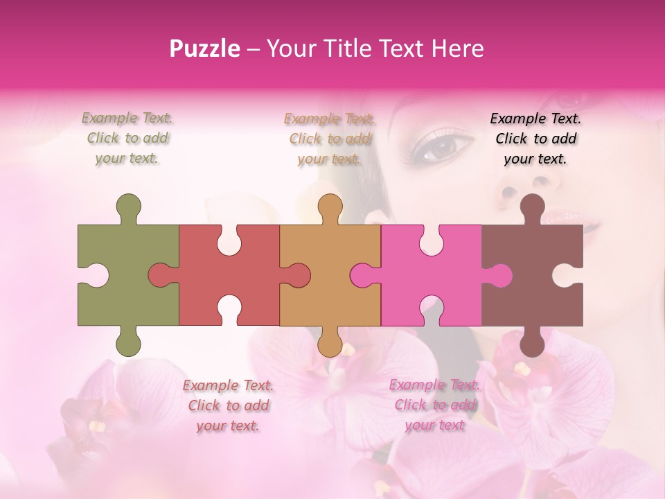 Orchid Perfection Lip PowerPoint Template