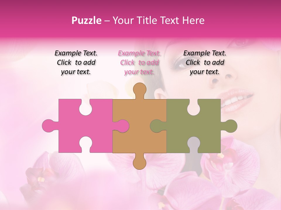 Orchid Perfection Lip PowerPoint Template