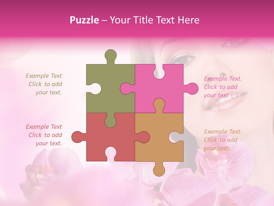 Orchid Perfection Lip PowerPoint Template